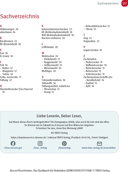 Das Backbuch für Diabetiker