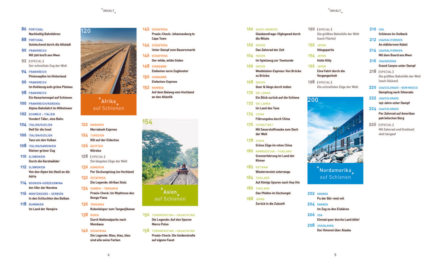 Reisen auf Schienen - Aussergewöhnliche Stopps, Superlative, Zuglegenden