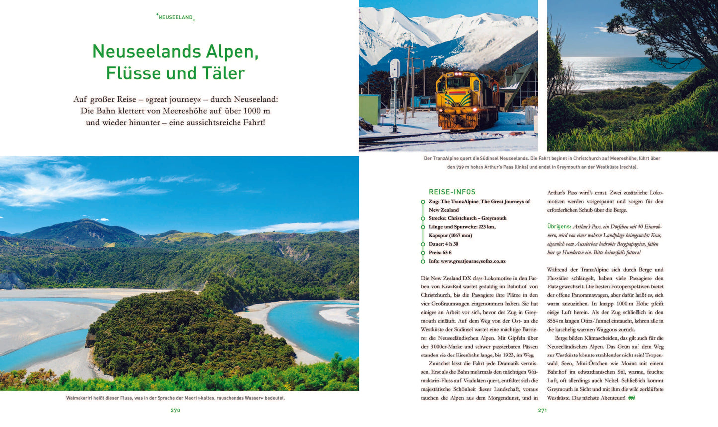 Reisen auf Schienen - Aussergewöhnliche Stopps, Superlative, Zuglegenden