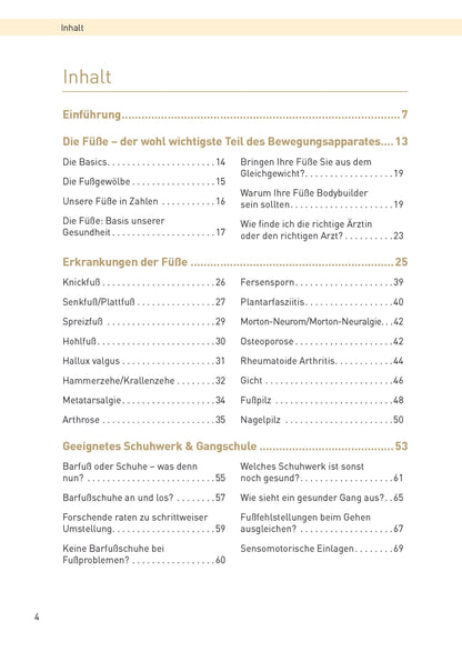 Schmerzfreie und gesunde Füsse