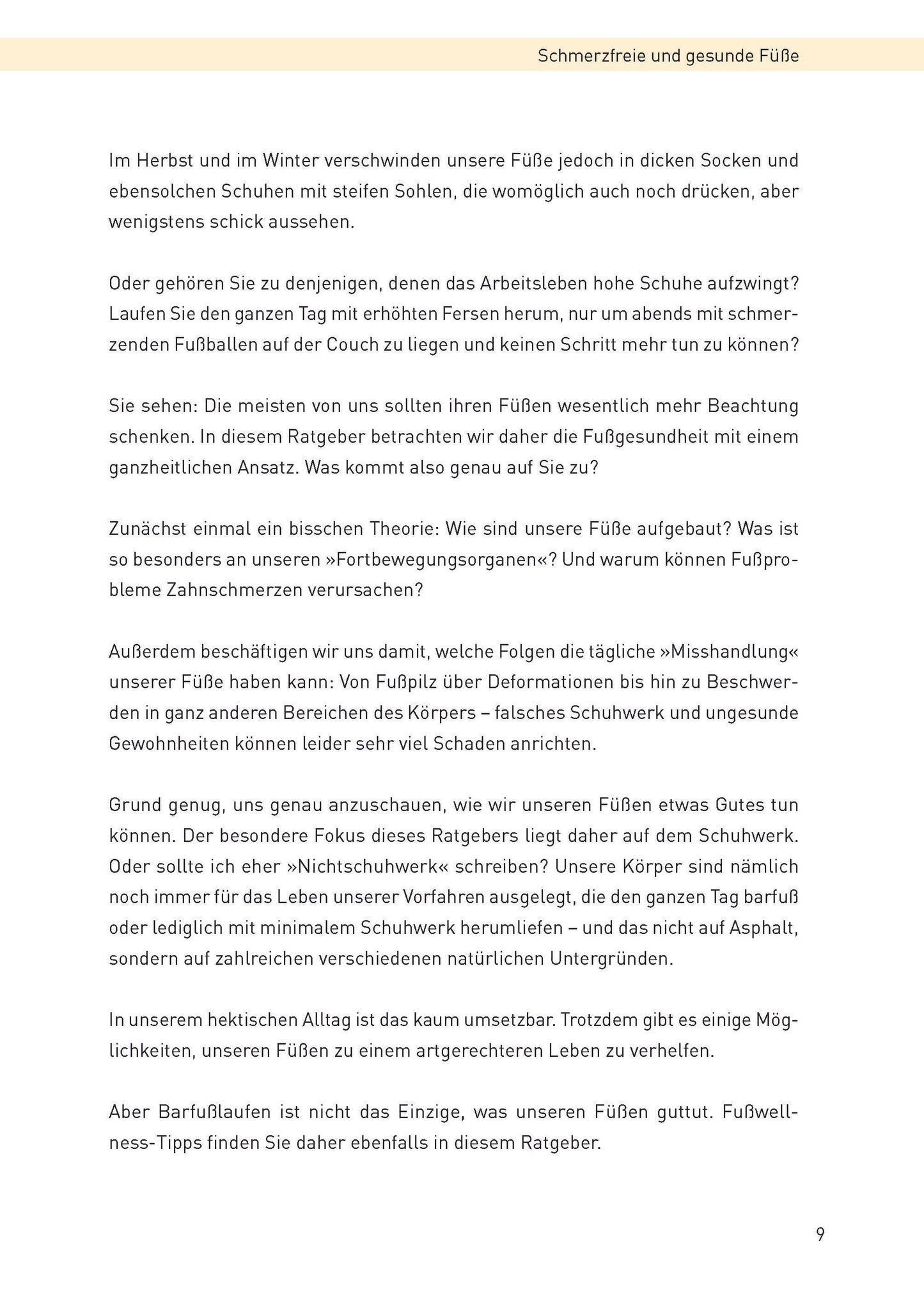 Schmerzfreie und gesunde Füsse