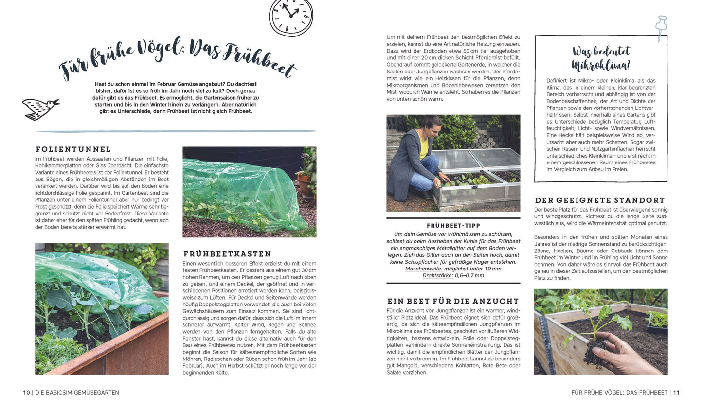 Gemüseanbau in Gewächshaus, Früh- und Hochbeet - Gärtner Pötschke Edition