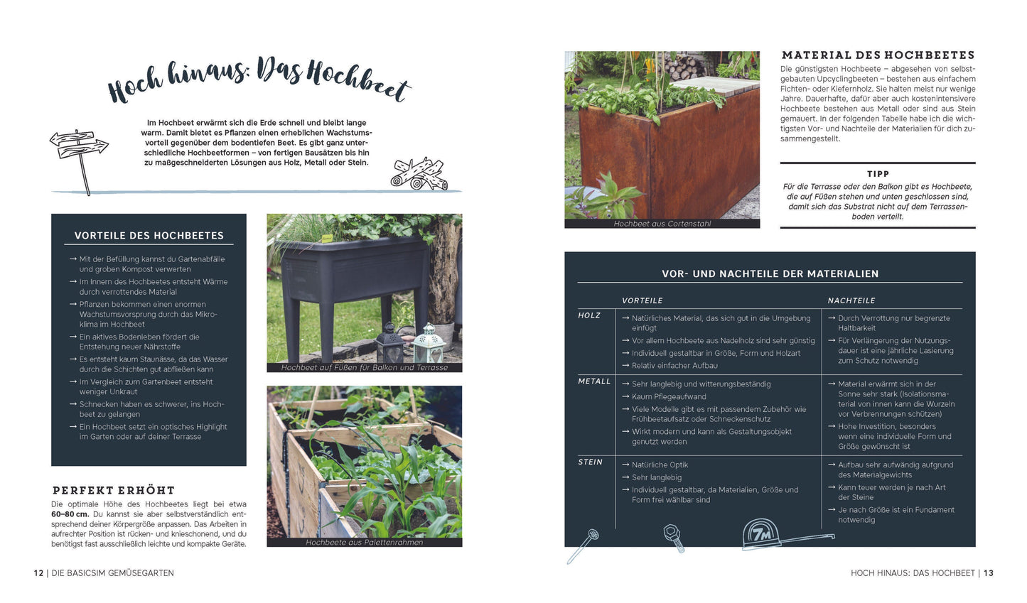 Gemüseanbau in Gewächshaus, Früh- und Hochbeet - Gärtner Pötschke Edition