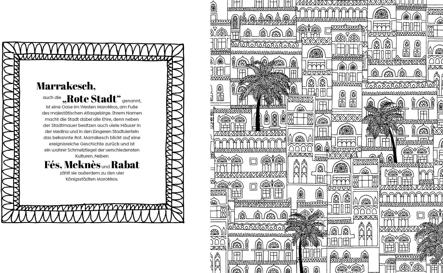 Ausmalparadies - Sehnsuchtsort Marrakesch