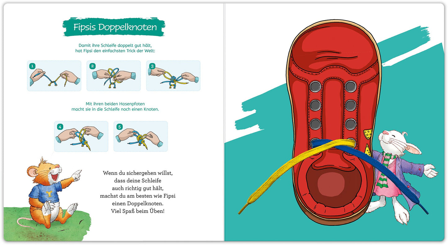 Leo Lausemaus lernt Schleifen binden - Kinderleichte Anleitungen Lustige Geschichten