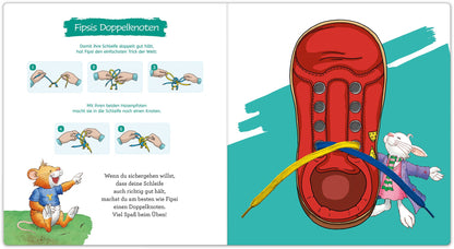 Leo Lausemaus lernt Schleifen binden - Kinderleichte Anleitungen Lustige Geschichten