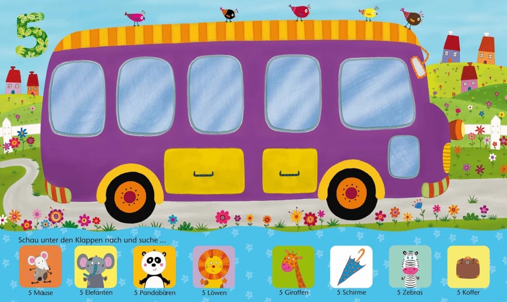 Mein buntes Klappenbuch: Erste Zahlen von 1 bis 5