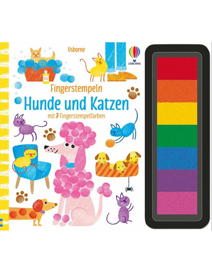 Fingerstempeln: Hunde und Katzen