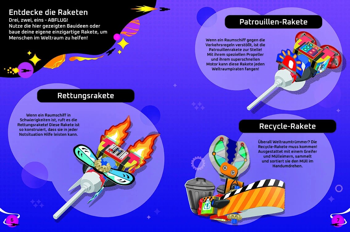 LEGO® - Bauen und Spielen - Raketen, m. 1 Buch, m. 1 Beilage, m. 1 Beilage