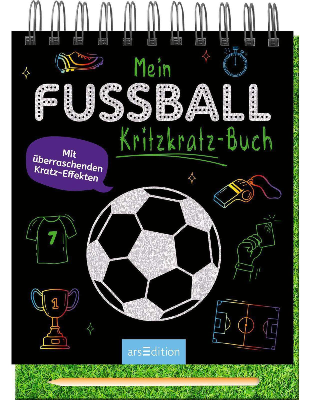 Mein Fussball-Kritzkratz-Buch