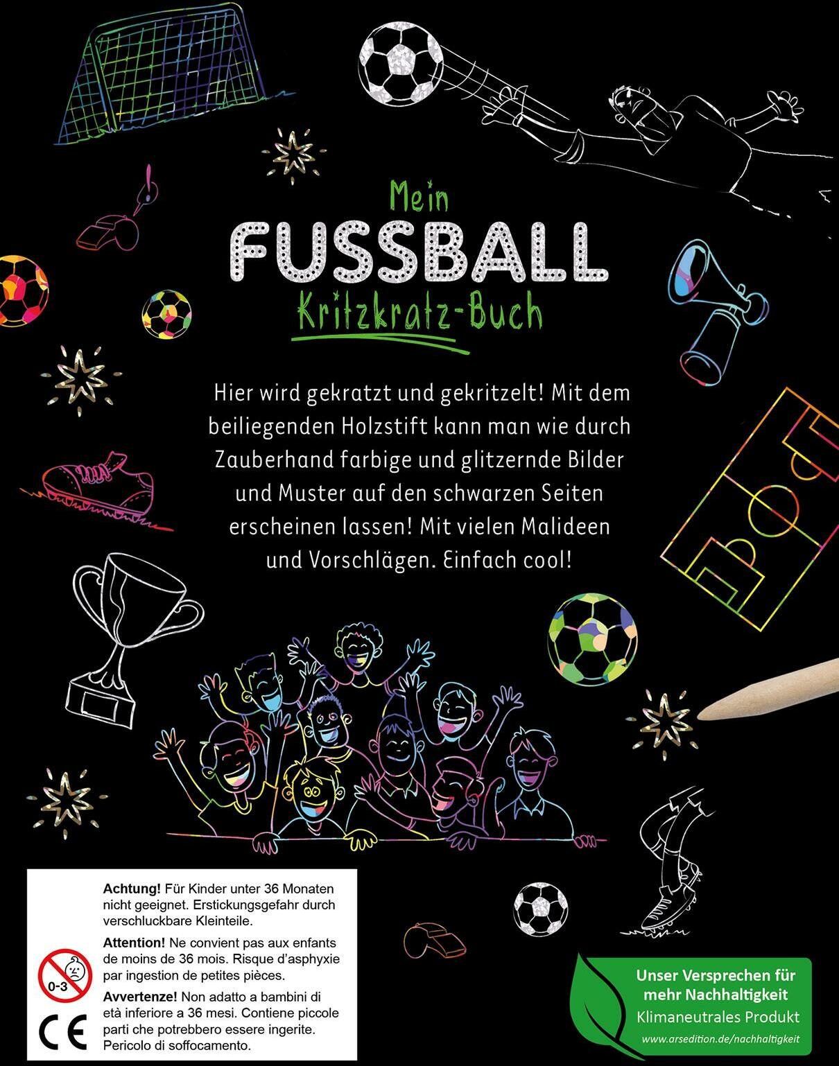 Mein Fussball-Kritzkratz-Buch