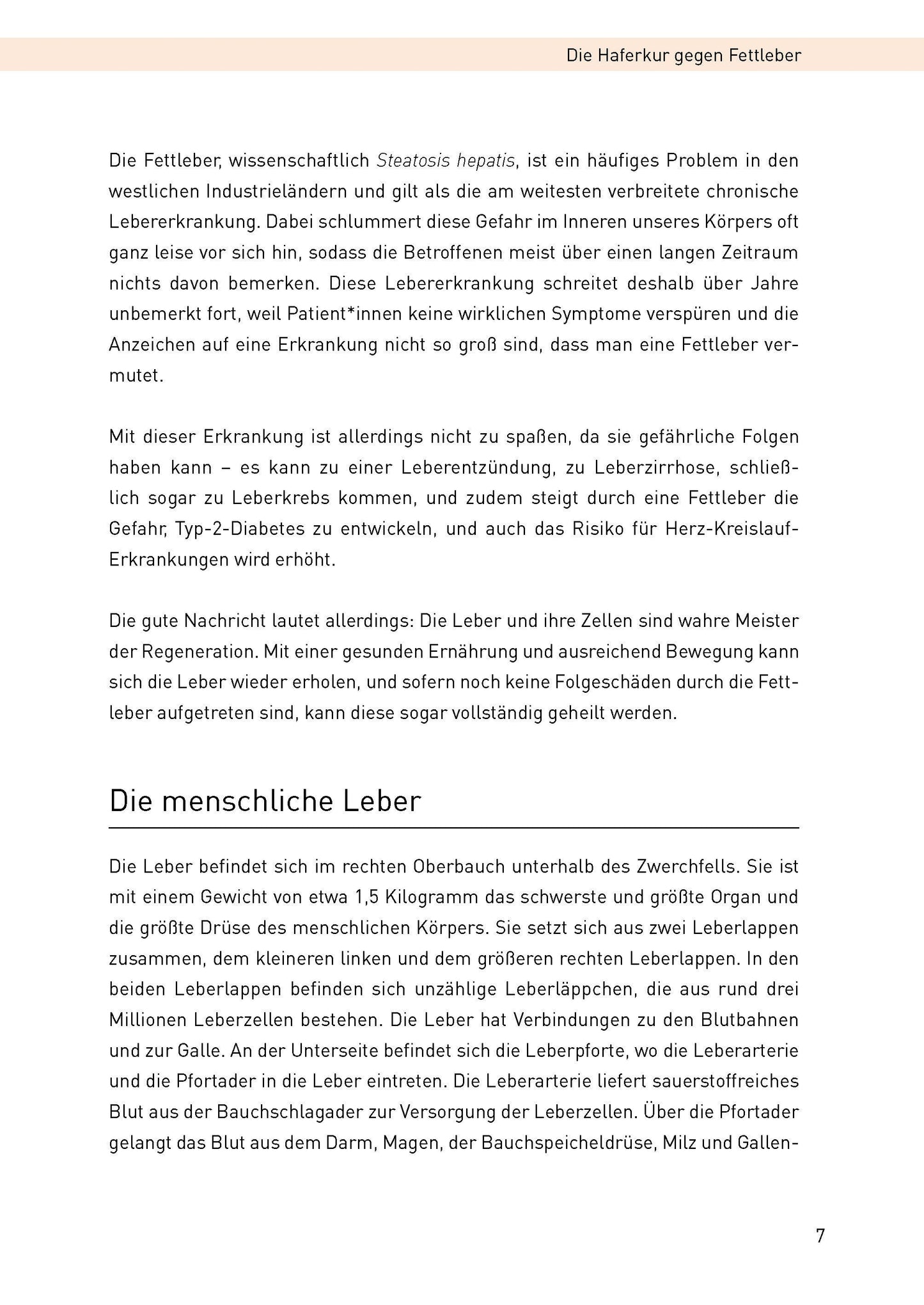 Die Haferkur gegen Fettleber