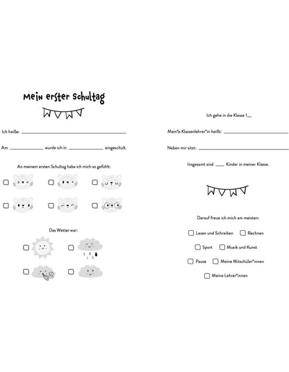 Mein Schulstart Stickerbuch (blau)