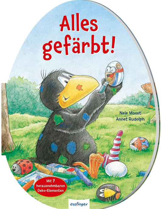 Der kleine Rabe Socke: Alles gefärbt! Konturgestanzt