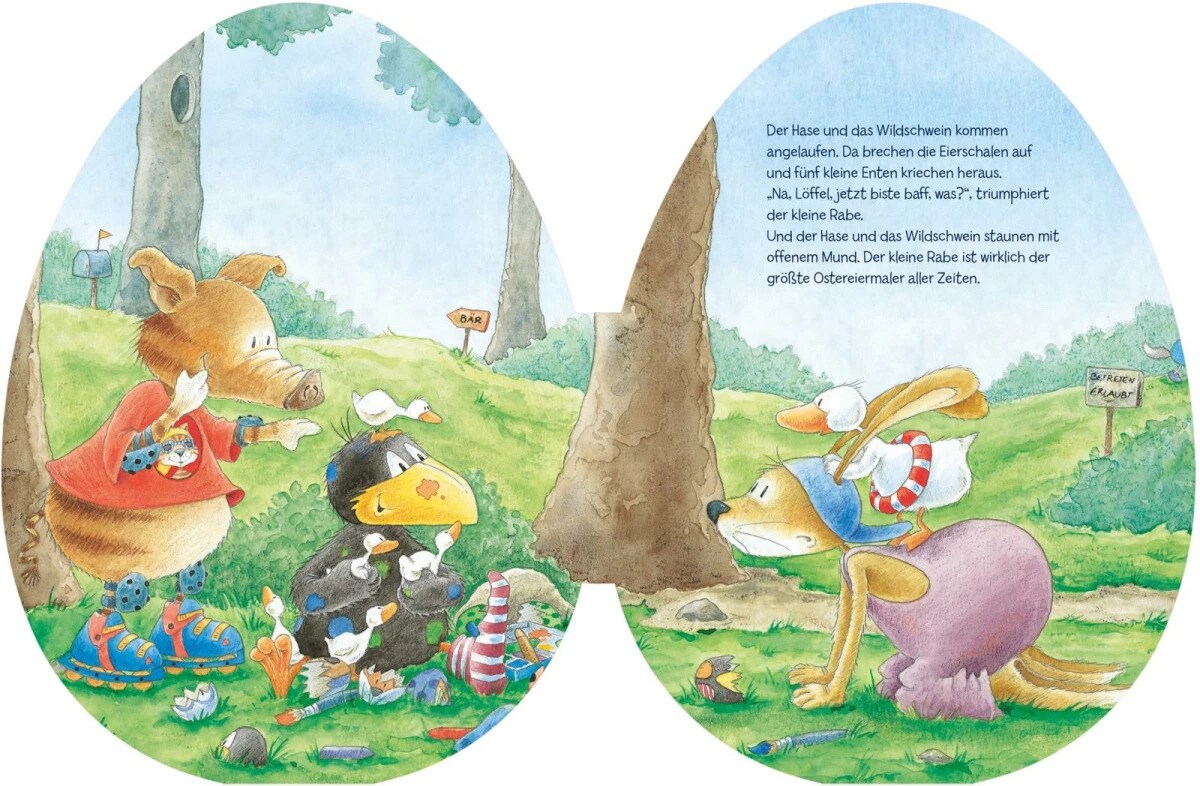 Der kleine Rabe Socke: Alles gefärbt! Konturgestanzt