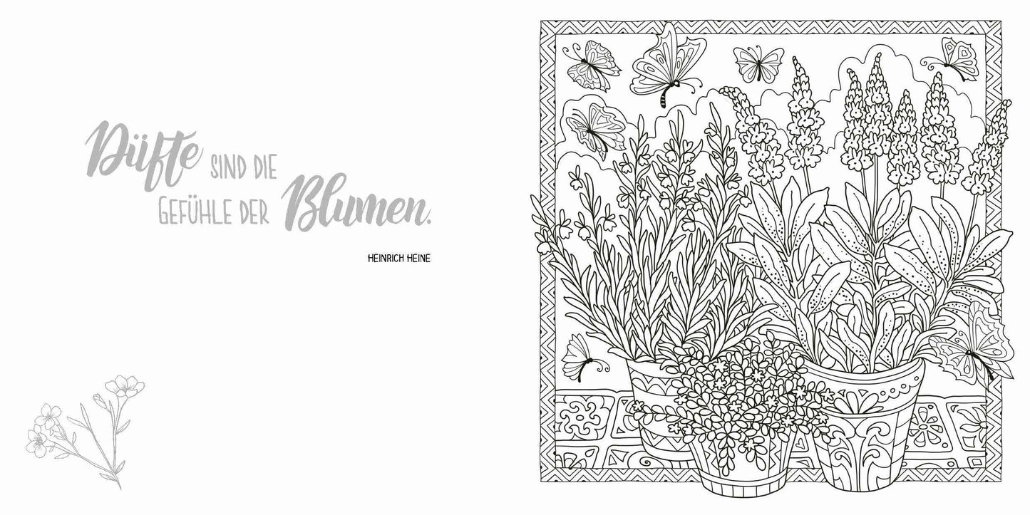 Gartenliebe - Ausmalen und Entspannen
