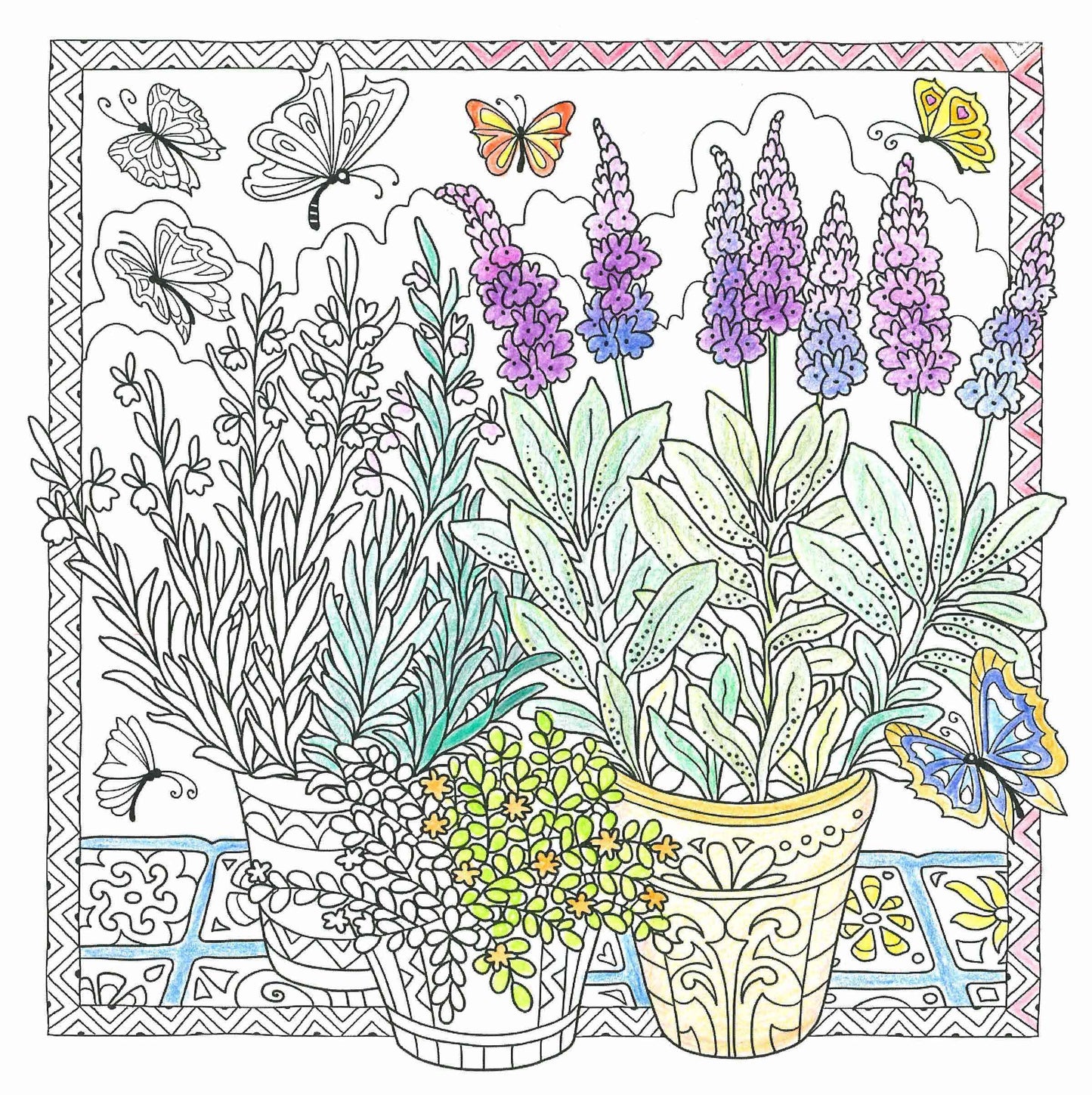 Gartenliebe - Ausmalen und Entspannen