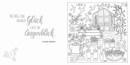 Gartenliebe - Ausmalen und Entspannen