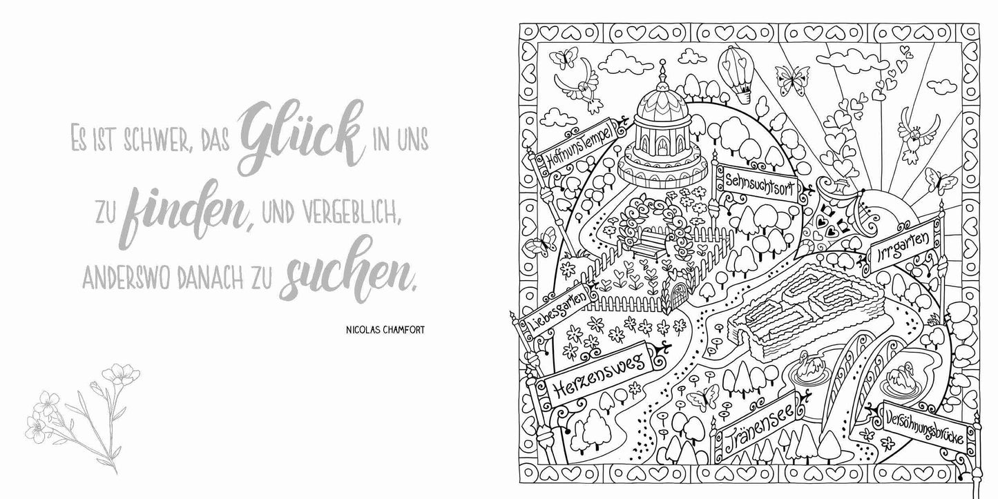 Gartenliebe - Ausmalen und Entspannen