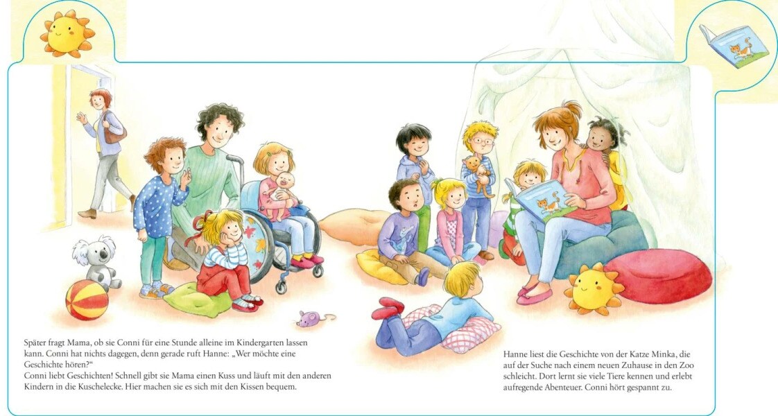 Conni-Pappbilderbuch: Conni kommt in den Kindergarten