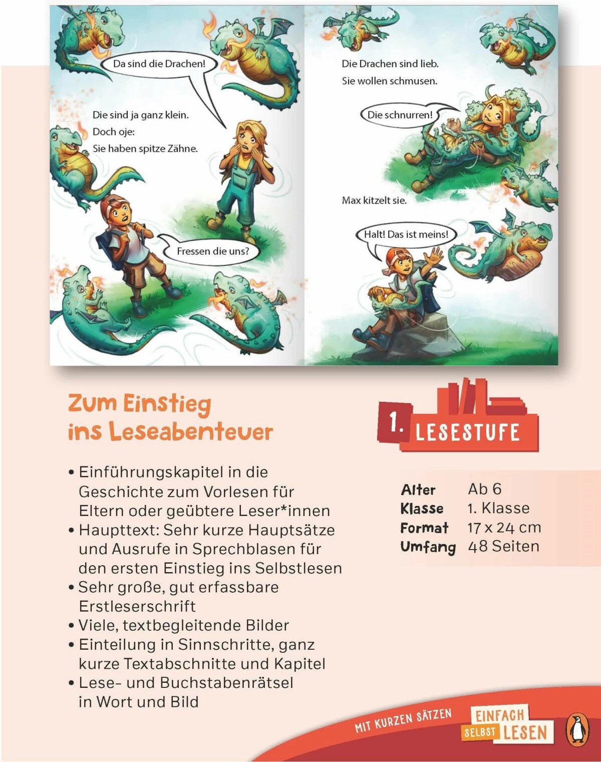 Penguin JUNIOR - Einfach selbst lesen: Endlich ein Einhorn! (Lesestufe 1)