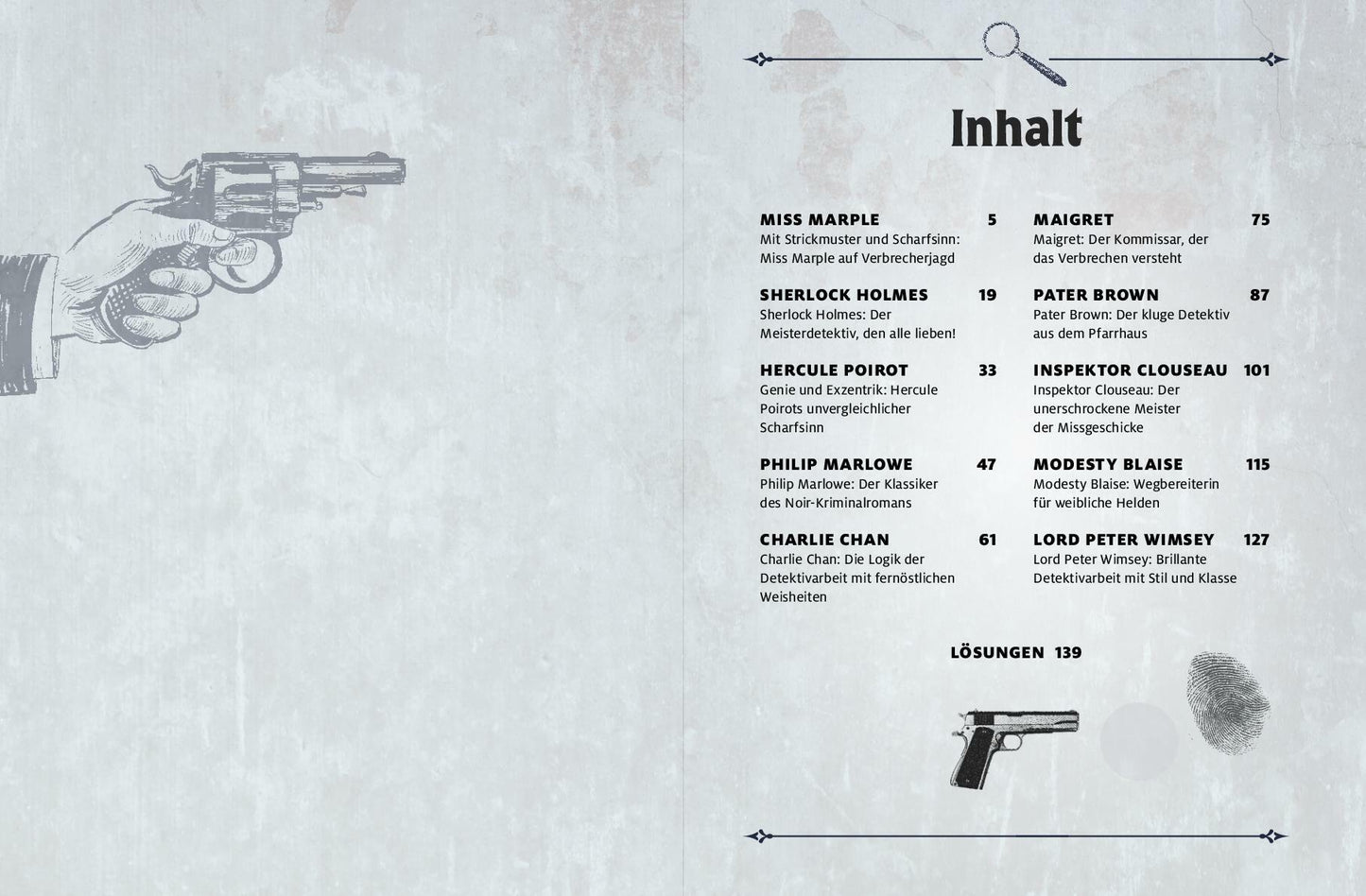 Krimi-Logikrätsel Die grossen Detektive