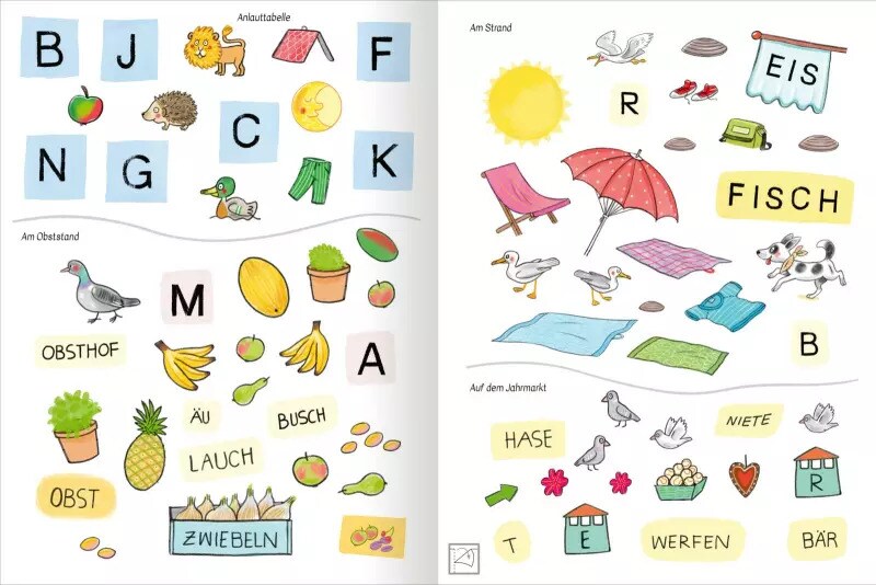 Stickern & Lernen - Grossbuchstaben