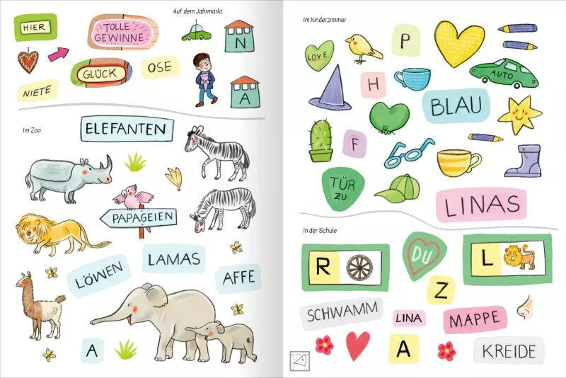 Stickern & Lernen - Grossbuchstaben