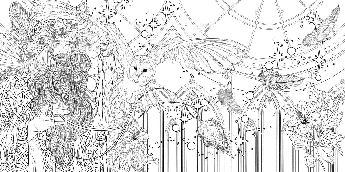 Fantastische Welten  (Ausmalbuch zur kreativen Stressbewältigung)