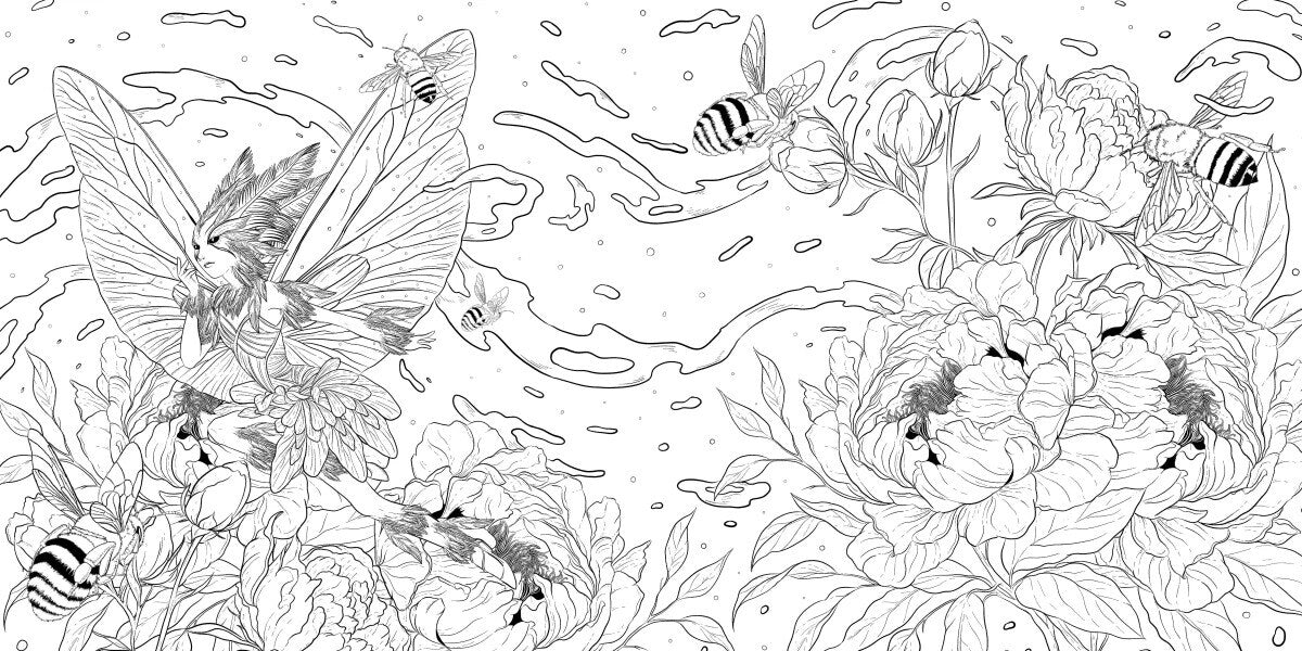 Fantastische Welten  (Ausmalbuch zur kreativen Stressbewältigung)