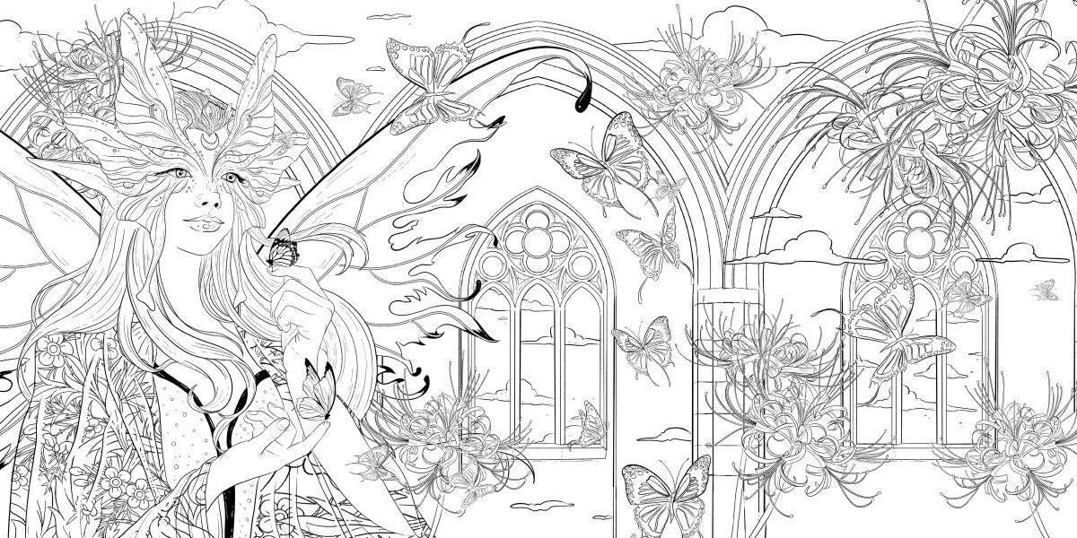 Fantastische Welten  (Ausmalbuch zur kreativen Stressbewältigung)