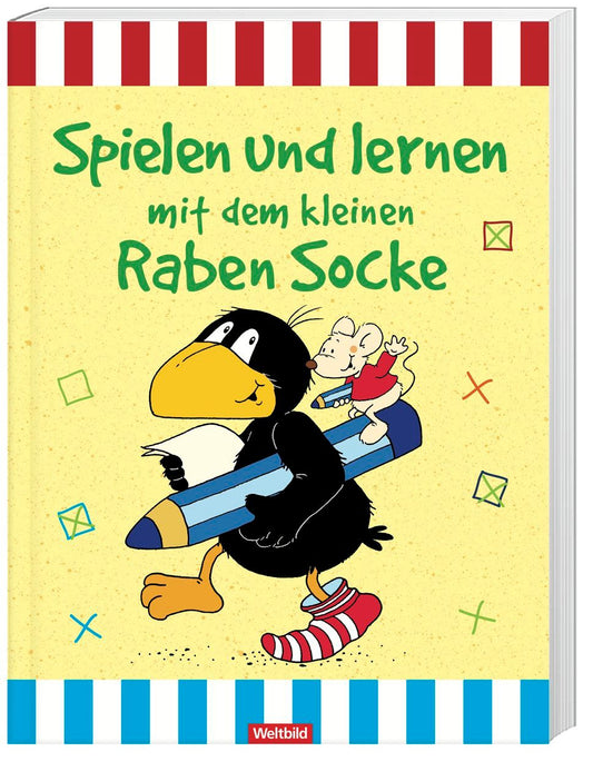Spielen und lernen mit dem Kleinen Raben Socke