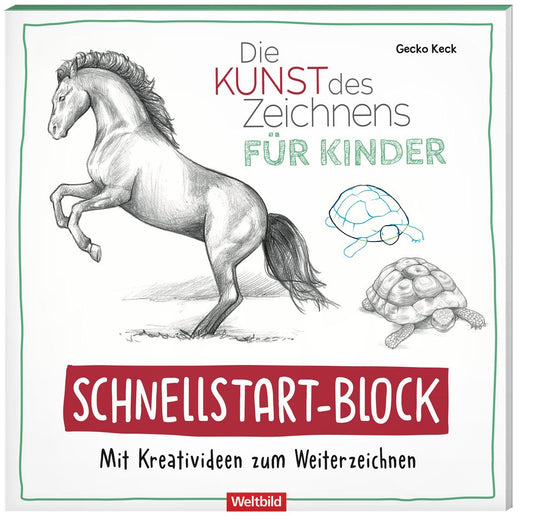 Kunst des Zeichnens für Kinder Schnellstartblock