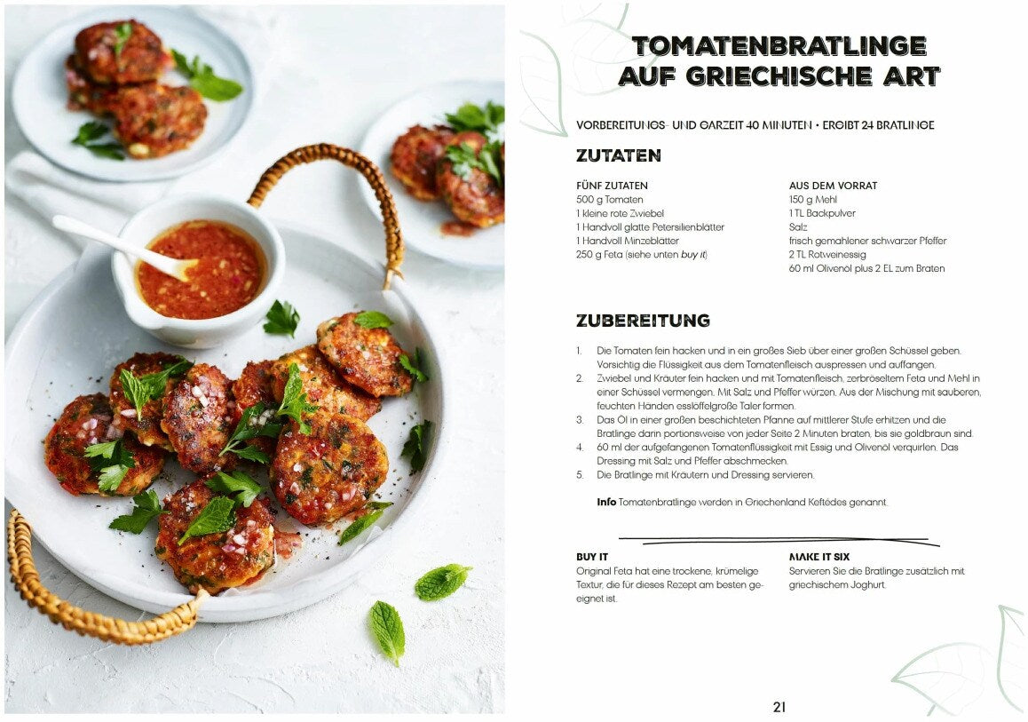 Lecker vegetarisch mit nur 5 Zutaten - schnelle, preiswerte und gesunde Rezepte