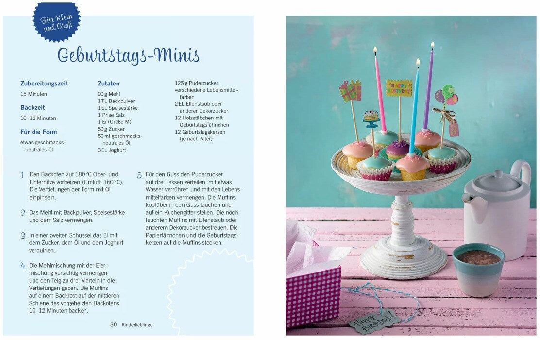 Mini-Muffins - Die besten Rezepte. Schnelle Backrezepte für süsse und herzhafte kleine Kuchen