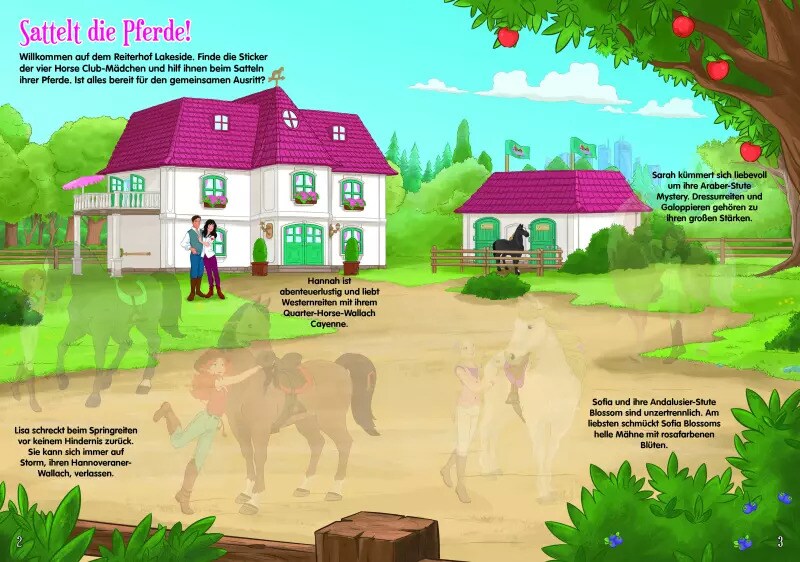 schleich® Horse Club(TM) - Glitzer-Stickerabenteuer, m. 1 Beilage