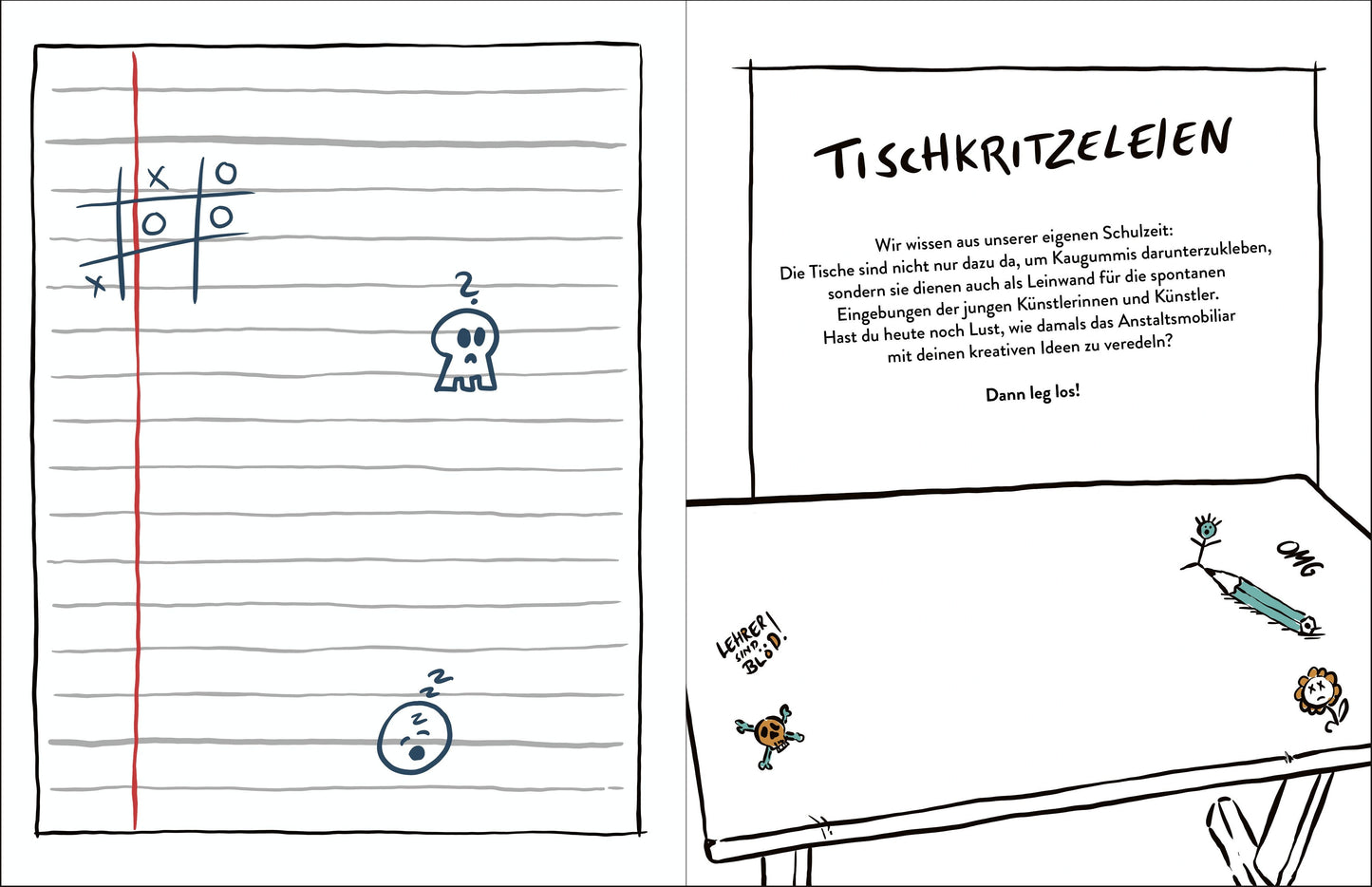 Das Kritzelbuch für den Elternabend