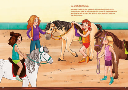 Sticker-Anziehbuch - Beste Freundinnen: Gemeinsam auf dem Reiterhof