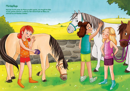 Sticker-Anziehbuch - Beste Freundinnen: Gemeinsam auf dem Reiterhof