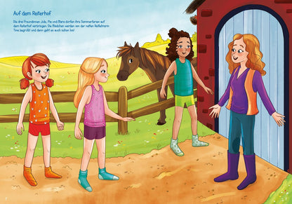 Sticker-Anziehbuch - Beste Freundinnen: Gemeinsam auf dem Reiterhof