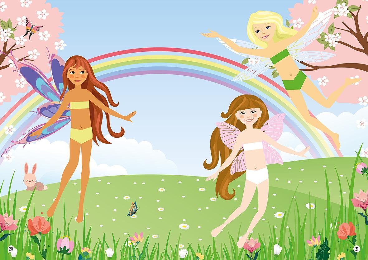 XXL Glitzer-Sticker-Spass - Ponyhof und Feenzauber