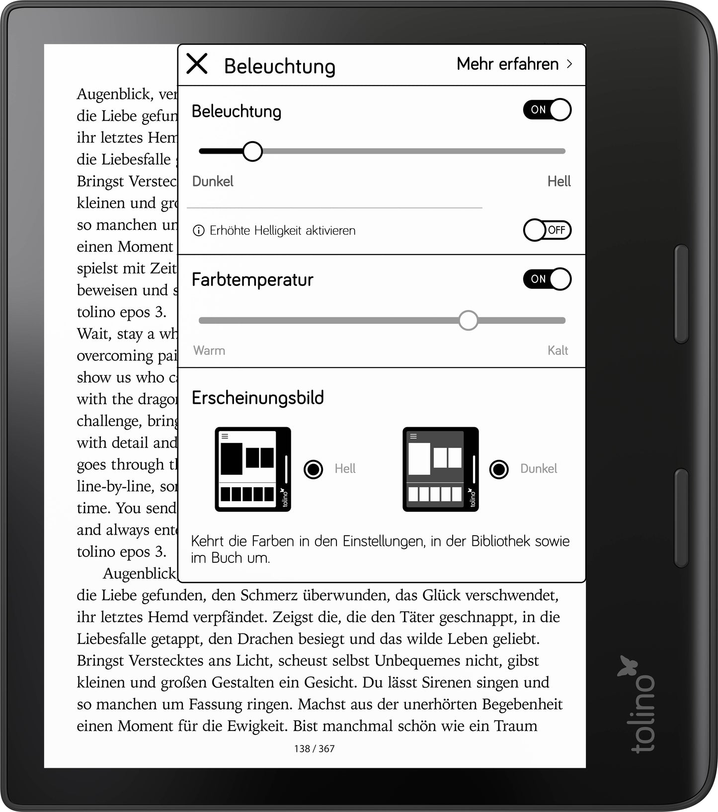 tolino epos 3 (8", 32 GB, Schwarz)