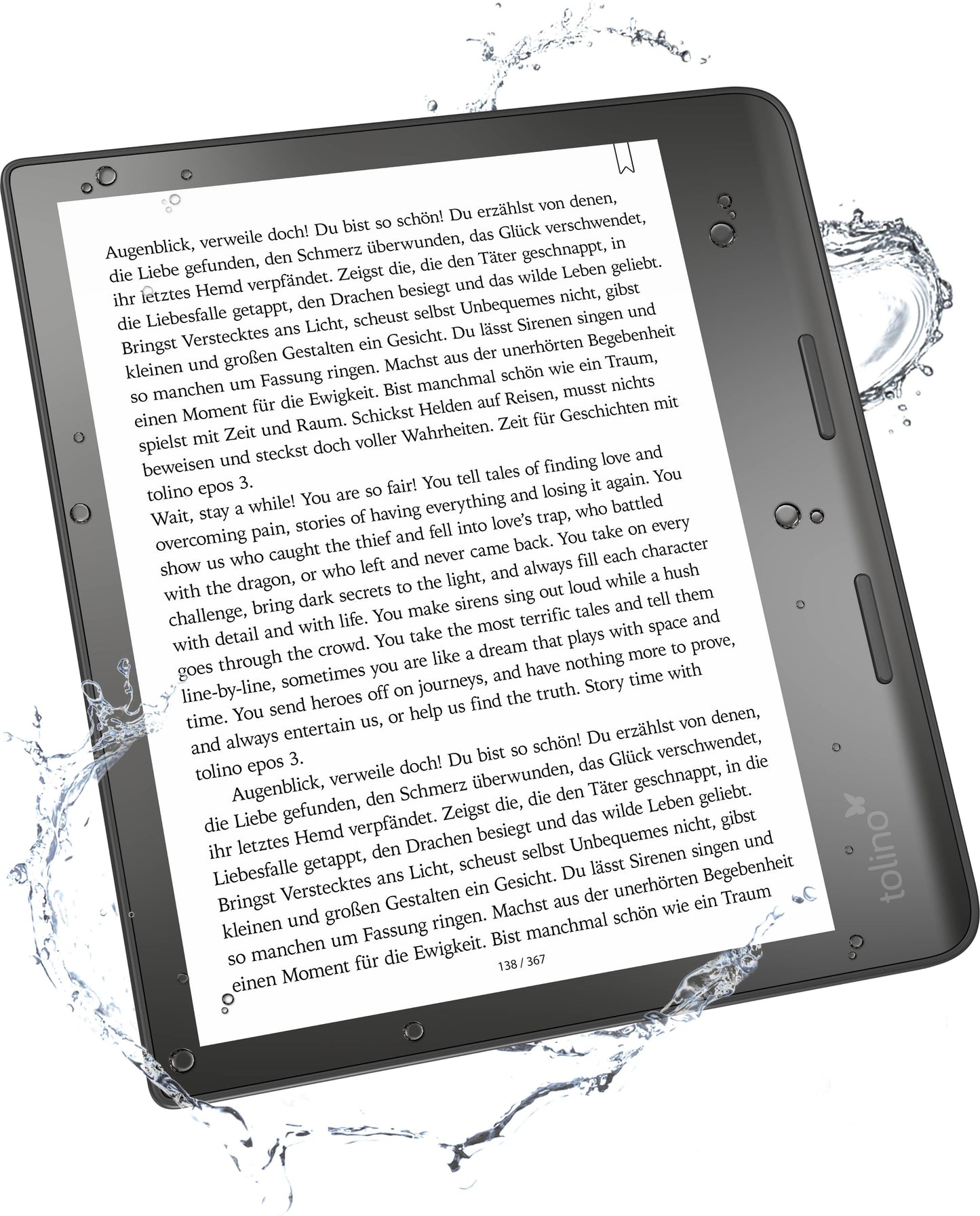 tolino epos 3 (8", 32 GB, Schwarz)