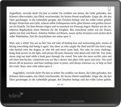 tolino epos 3 (8", 32 GB, Schwarz)
