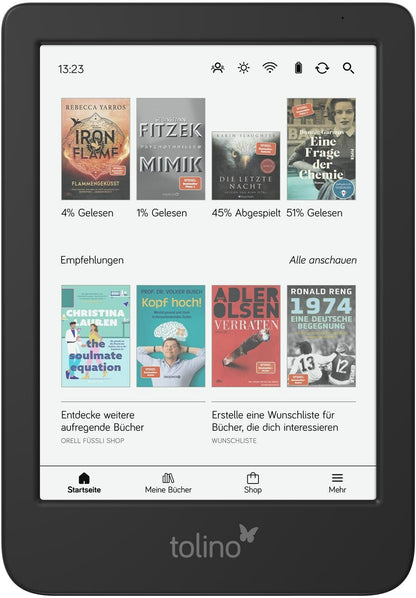 tolino Shine Color (6", 16 GB, Schwarz)