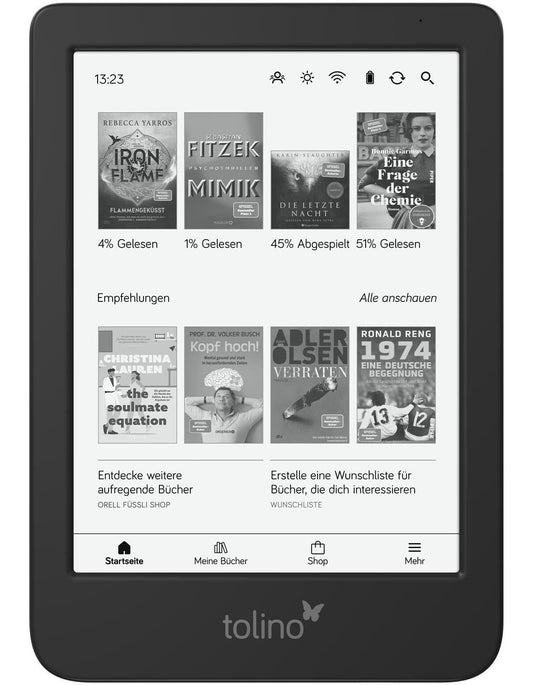 tolino Shine (6", 16 GB, Schwarz)