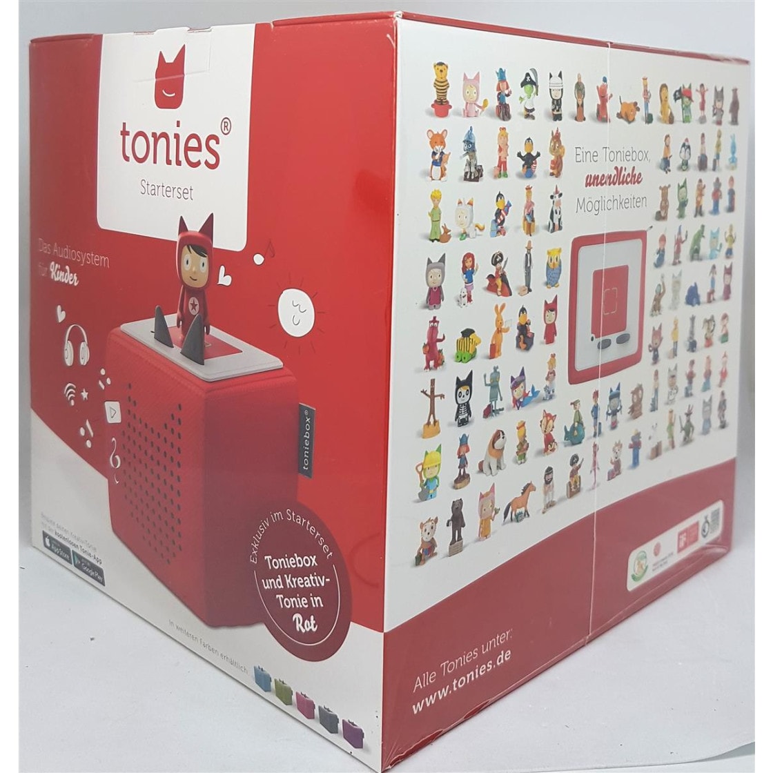Tonies Toniebox Starterset Rot (Kreativ-Tonie)