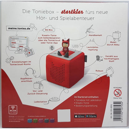 Tonies Toniebox Starterset Rot (Kreativ-Tonie)
