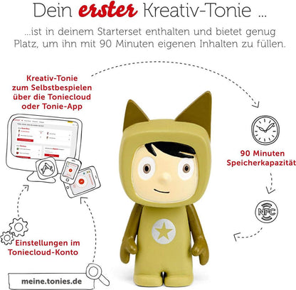 Toniebox Starterset Grün (Kreativ-Tonie)