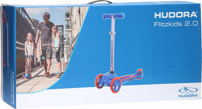 Hudora Kinder-Scooter FLITZKIDS 2.0 in blau